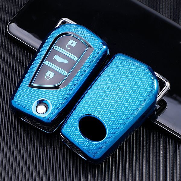 For Toyota 3 button TPU protective key case please choose the color