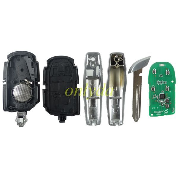 Ford model KEYDIY Remote key 4 button ZB13-4 smart key only have PCB for KD-X2 and KD MAX