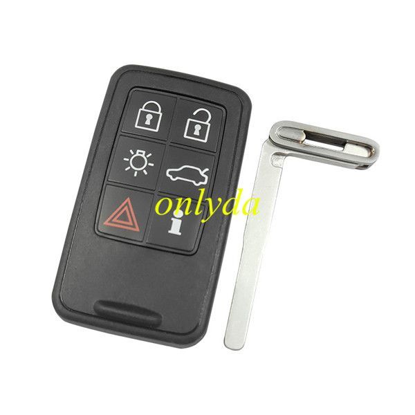 For Volvo smart keyless 6  button  remote key with 434mhz with 46 chip（HITAG2