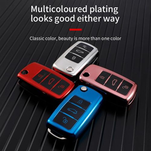 For VW 3 button TPU protective key case please choose the color