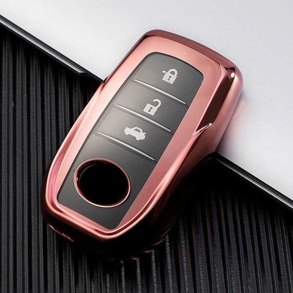 For Toyota TPU protective key case  black or red color, please choose