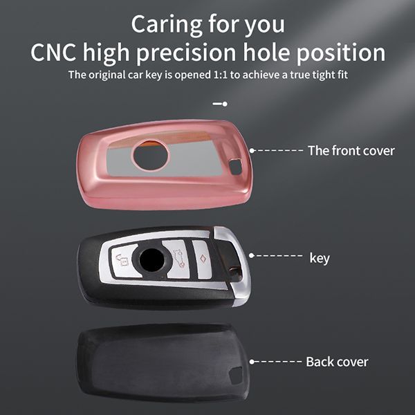 For BMW 5series、525li、520li、3series、GT320li、7series、4series、1series、X3、X4 4button TPU protective key case , please choose the color