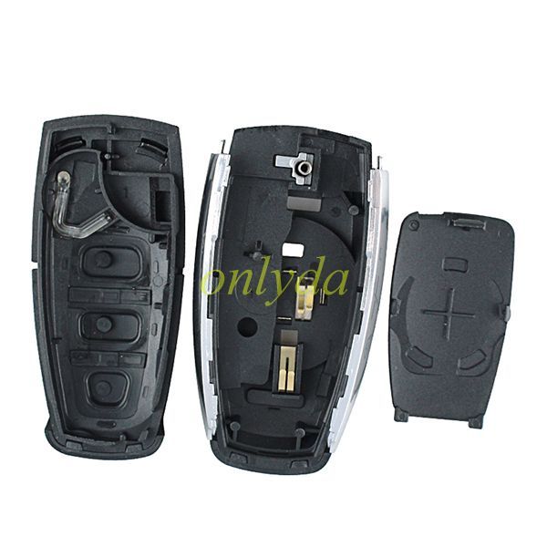 For Audi 3 button modified remote key with badge