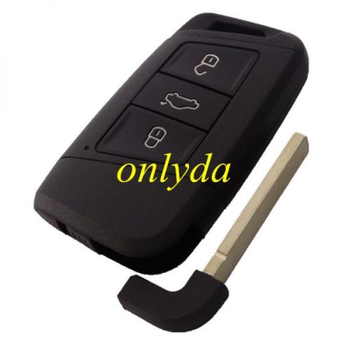 For VW 3 Button remote key blank  with HU162 blade