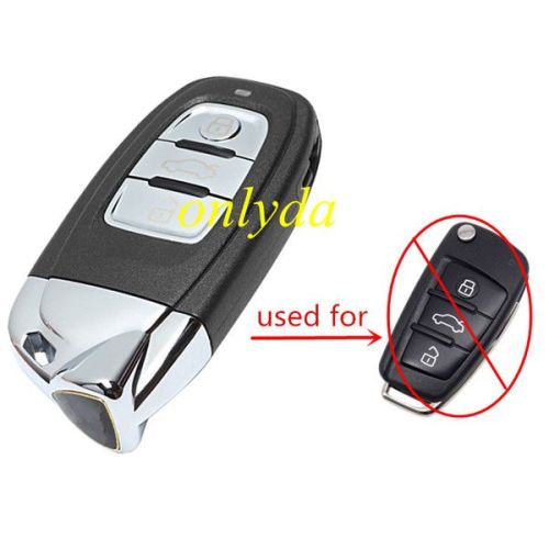 For Audi 3 button flip modified key shell