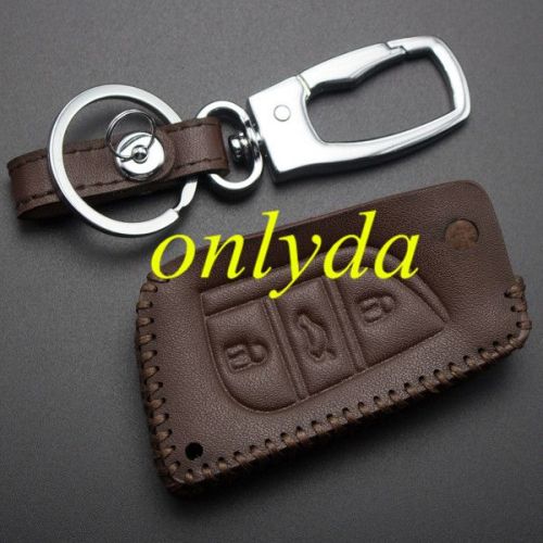 For Toyota 3button key leather case COROLLA, Rezi, 13RAV4.
