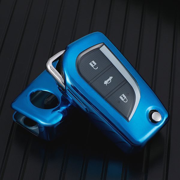 For Toyota TPU protective key case  black or red color, please choose