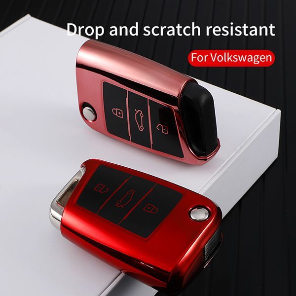 For VW 3 button TPU protective key case please choose the color