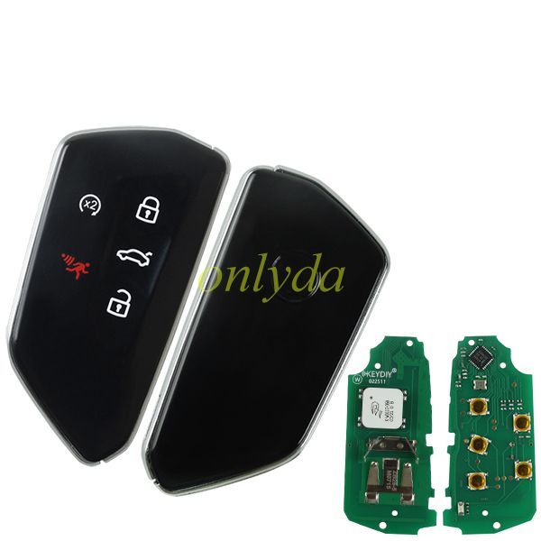KEYDIY Remote key 5  button ZB25-5 smart key for  KDX2 and KD MAX only PCB