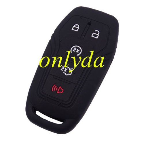 Ford 4+1 button silicon case (Black,Blue ,Red. Please choose the color)