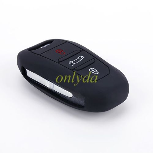 For Peugeot, Citroen 2+1 button silicon case (black,blue ,red. Please choose the color)