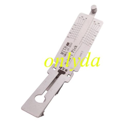 For Lishi Mitsubishi,chrylser,chevrolet MIT8lock pick and decoder together  2 in 1used for Mitsubishi,chrylser,chevrolet