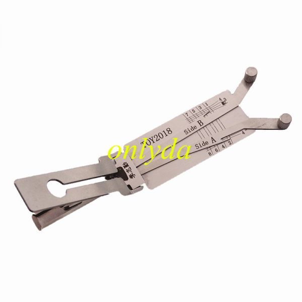 TOY2018  Lishi 2 in 1 decode and lock pick for Toyota TOY2018  Lishi 2 in 1 decode and lock pick for Toyota