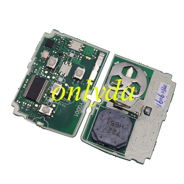 For Honda-R22C OEM OEM Honda keyless smart 4 button remote key with 433.92mhz