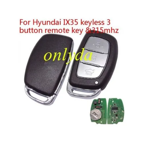 hyun IX35 keyless Smart 3 button remote key with 7945AC1500 chip (46chip ) 315mhz IX35 2013 year