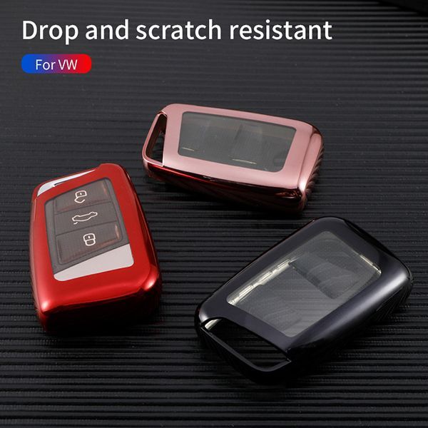 For New Magotan New Passat TPU protective key case black or red color, please choose the color