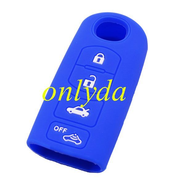 Mazda 4 button  silicon case (Black,Blue ,Red. Please choose the color)