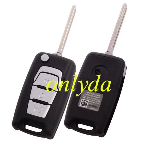 for Ssangyong 3 button flip remote key shell