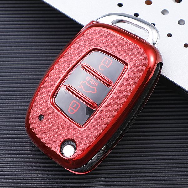For Hyundai ix35 ix25 3 button  TPU protective key case,please choose the color