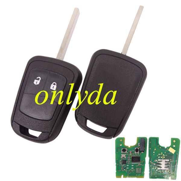 For Opel 2 button remote key with 433mhz, chip :GM(Hitag2）the PCB is OEM 5WK model