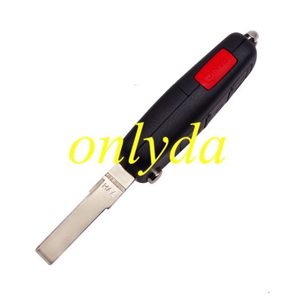 For Audi 3+1 button A8 Remote key blank with panic button
