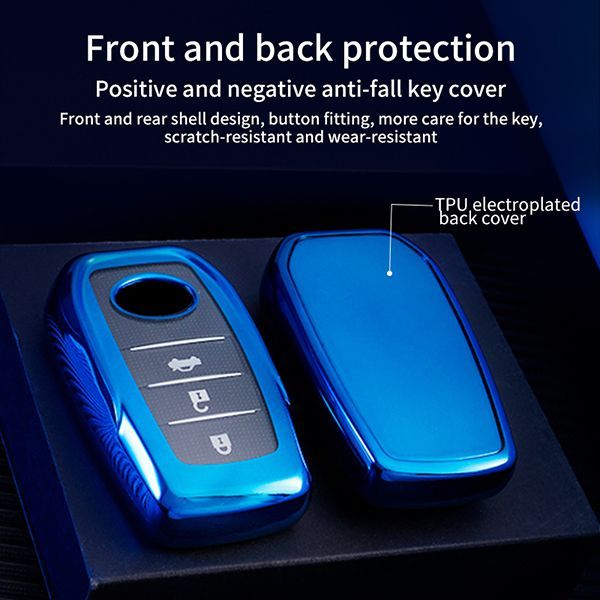 For Toyota TPU protective key case  black or red color, please choose
