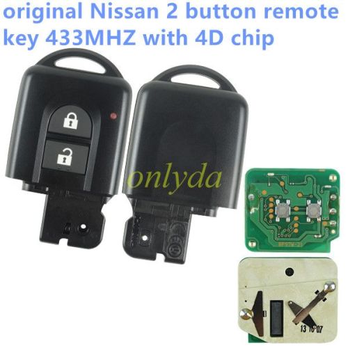 For  Original Nissan remote key  with 4D chip 433MHZ