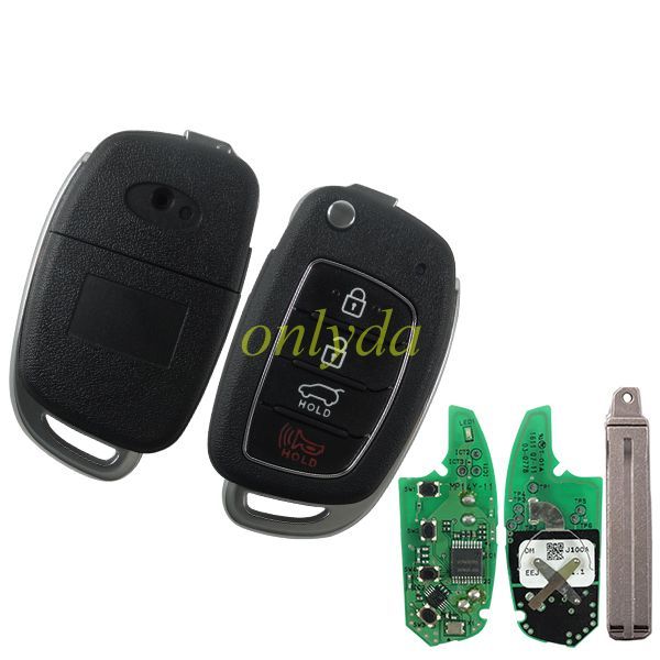 Original Hyundai 3+1 button remote key with 434mhz MP14Y-11 954302W010 J100A