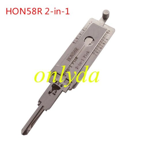 For Lishi HON58Rlock pick and decoder together  2 in 1 used for Honda motorcycle