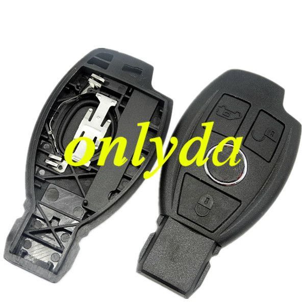 For  Benz 3 button remote key shell with badge