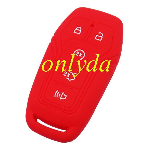 Ford 4+1 button silicon case (Black,Blue ,Red. Please choose the color)