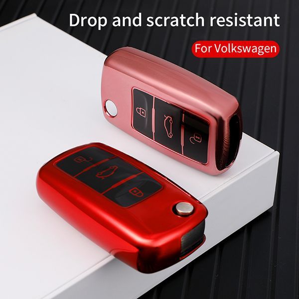 For VW 3 button TPU protective key case please choose the color