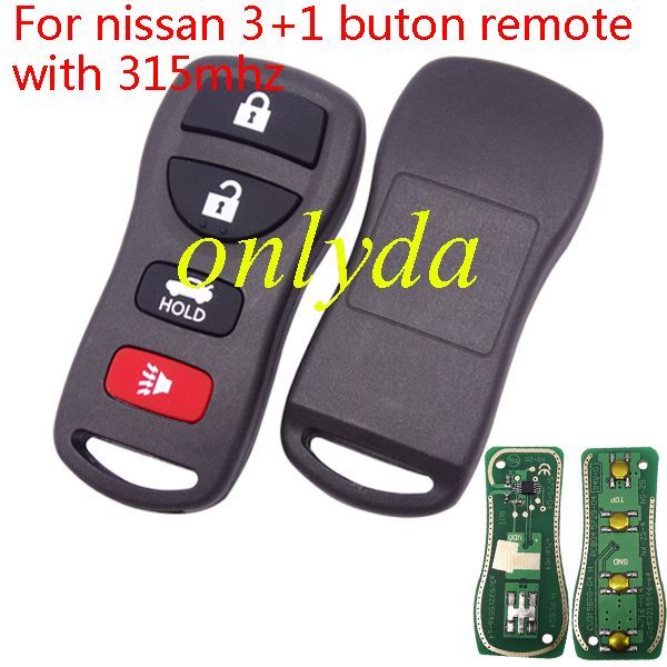 For nissan 3+1 buton remote with 315mhz   NIS012 KBRASTUIS   FCCID=KBRASTUIS