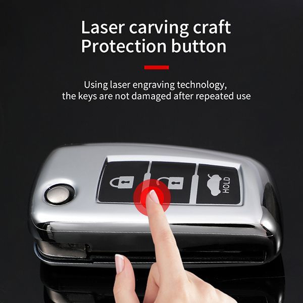 For Nissan 3 button TPU protective key case please choose the color