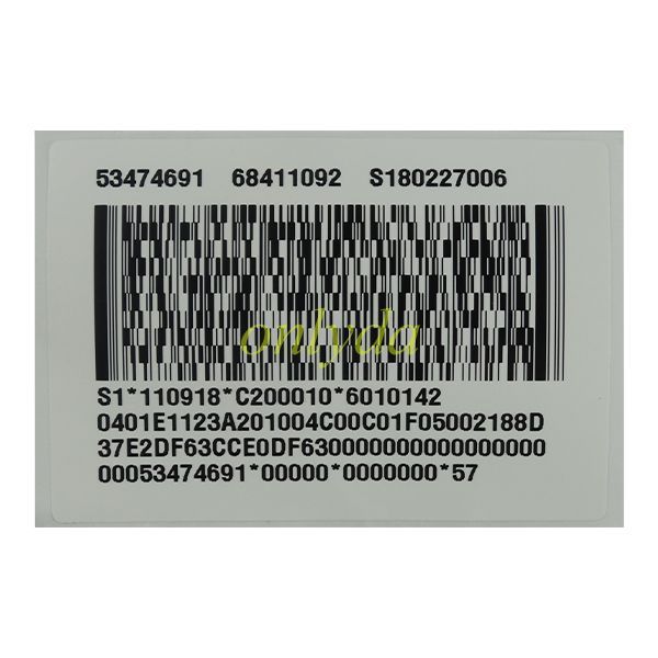 For OEM Smart Jeep remote key 434MHZ with PCF7953M chip with immobilizer box