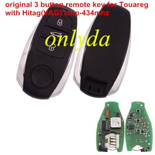 For OEM  Touareg 3 button remote key with Hitag(VAG) chip 434mhz
