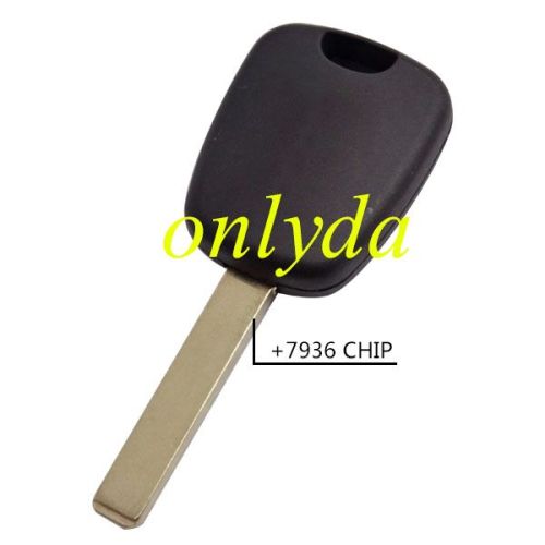 For Citroen transponder key with 7936 chip， with va2 blade