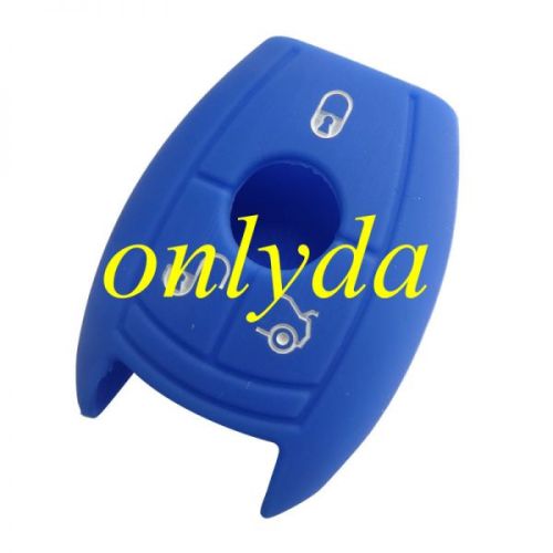 Benz 3 button silicon case (Black,Blue ,Red. Please choose the color)