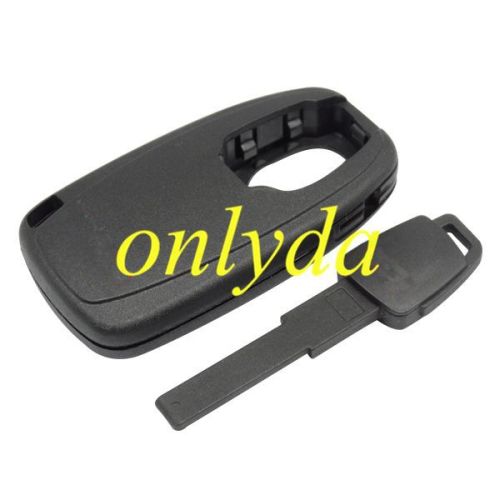 For Audi 3 button key shell with blade with badge
