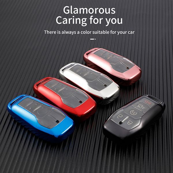 For Ford TPU protective key case black or red color, please choose