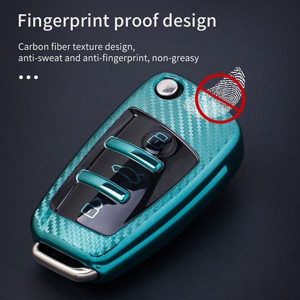 For Audi A3/Q3/Q2L/A1/S3 3button TPU protective key case,please choose the color
