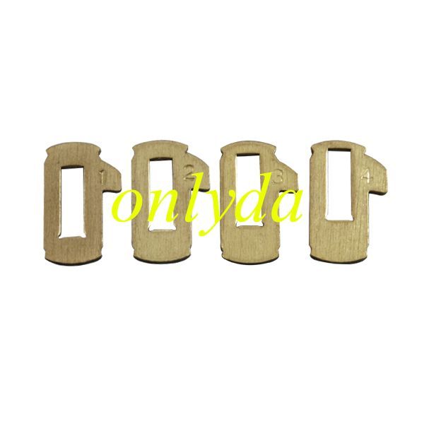 Nissan lock wafer it contaisn 1,2,3,4 each parts has 20pcs
