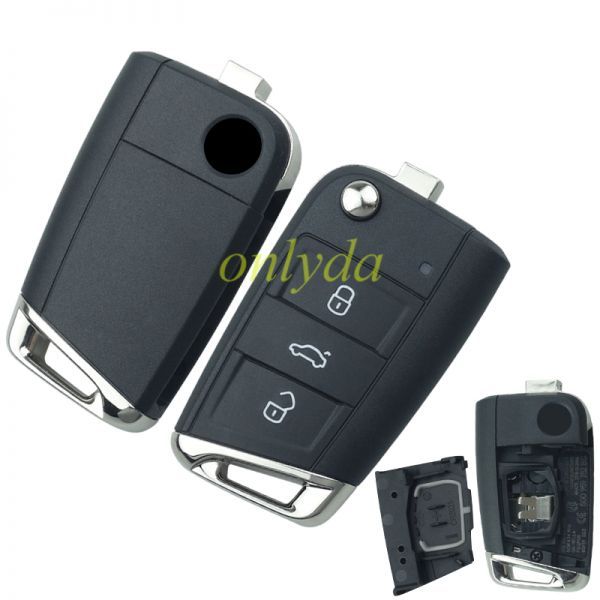 For  OEM VW 3 button KEYLESS remote key with 434mhz 5G0959753BC