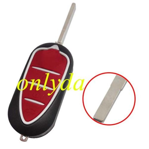 For (Delphi BSI System) Alfa ROMEO:Mito 3button remote key with 434mhz & PCF7946AT chip SIP22 blade