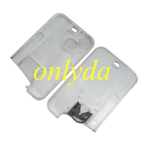 For   Renault  ESPACE 2 button remote key blank with printed badge