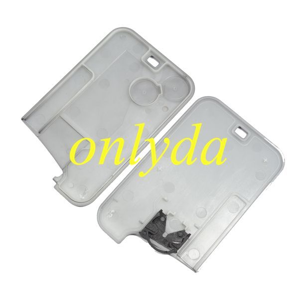 For   Renault  ESPACE 2 button remote key blank with printed badge
