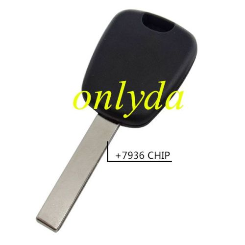 For Citroen transponder key with 7936 chip, with HU83 blade