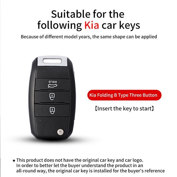 For KIA 3 button  TPU protective key case,please choose the color