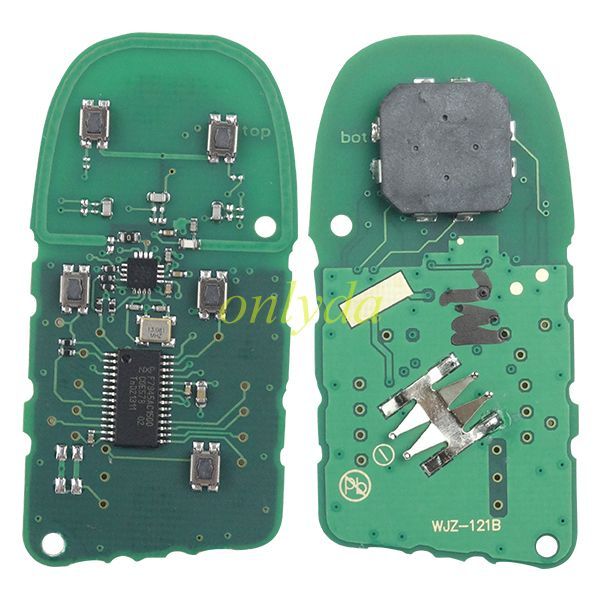 For Maserati 4 button remote key with PCF7945/7953(HITAG2) ID46  433MHz  for  2014-2016 Maserati Quattroporte Ghibli M3N-7393490