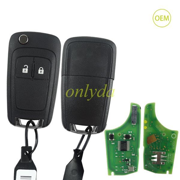 For Chevrolet OEM 2 button remote key with 434mhz/315mhz  5WK50079 95507070 chip GM(HITA G2) 7937E chip
